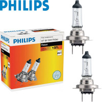 Автолампа галогенна Philips Vision +30% H7 3200 К 2 шт (12972PRC2)