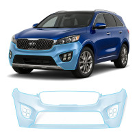 Антигравийная защитная бронепленка по лекалам для Kia Sorento UM 2015-2017 - передний бампер