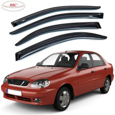 Дефлектори вікон вітровики HIC для Daewoo Lanos 1996- Оригінал (DAE06)