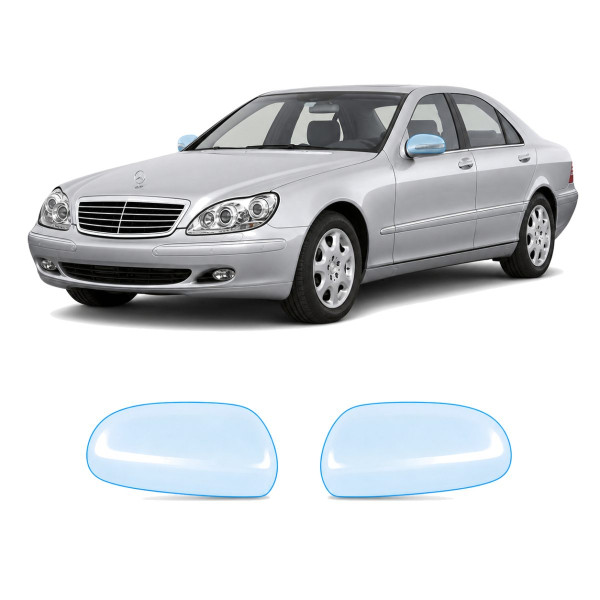 Антигравійна захисна бронеплівка за лекалами для Mercedes-Benz S-Class W220 facelift 2002-2005 - дзеркала