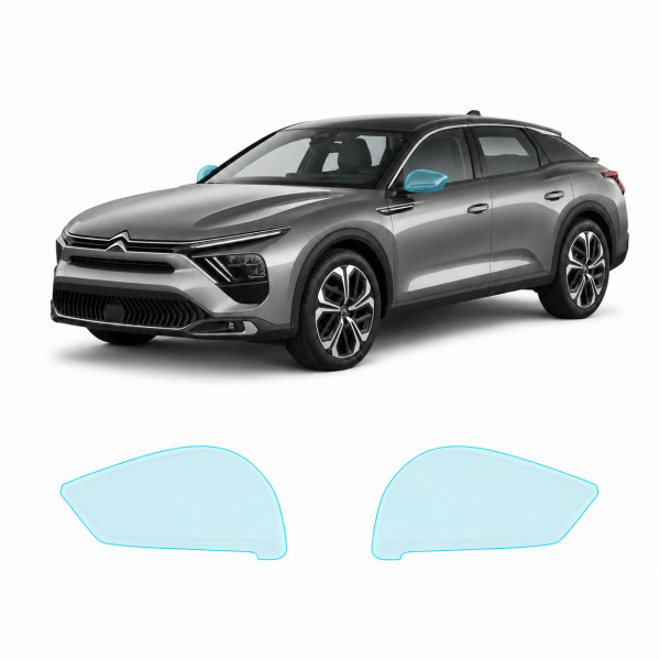 Антигравийная защитная бронепленка по лекалам для Citroen C5 X I 2022- зеркала