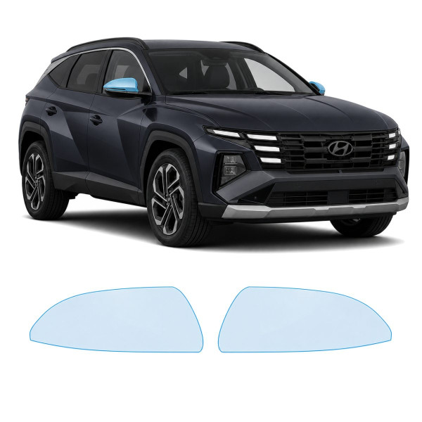 Антигравийная защитная бронепленка по лекалам для Hyundai Tucson NX4 facelift 2024- зеркала