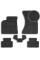 Ворсовые коврики для Porsche Macan 2014- с подпятником Черные 5 шт (Carrera)