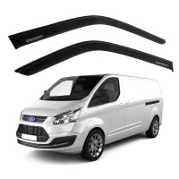 Дефлекторы окон ветровики для Ford Custom 2014- Скотч 3M Voron Glass