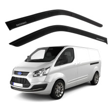 Дефлекторы окон ветровики для Ford Custom 2014- Скотч 3M Voron Glass