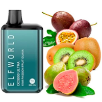 Elf Bar World DC5000 Ultra POD 5% Kiwi Passion Fruit Guava Киви маракуйя гуава (истек срок)