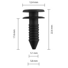 Кліпса кріплення обшивки дверей LAND ROVER FORD (W701194S300 6696122 DKP5279L 15910) (C1600)