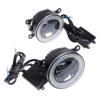 Протитуманні LED Фари Лінза з ДХО D90мм 12V/22W 6000K 2 шт (Sigma 3in1)
