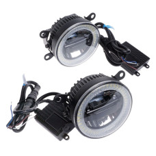 Протитуманні LED Фари Лінза з ДХО D90мм 12V/22W 6000K 2 шт (Sigma 3in1)