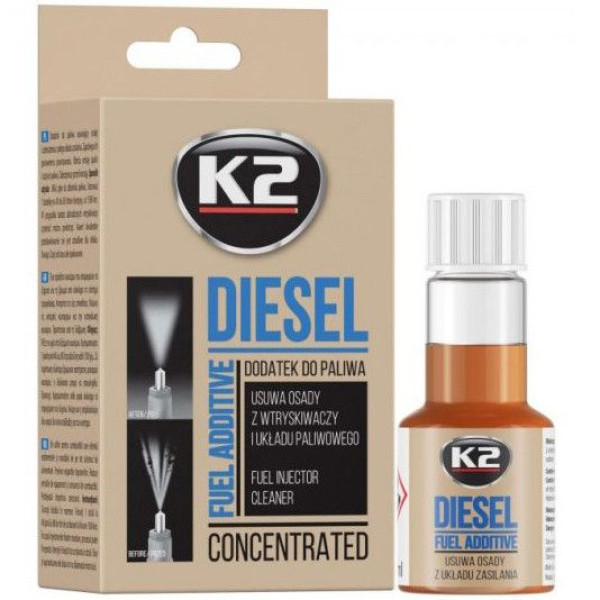 Очиститель форсунок для дизельных двигателей K2 TURBO DIESEL 50 мл (ET3121)