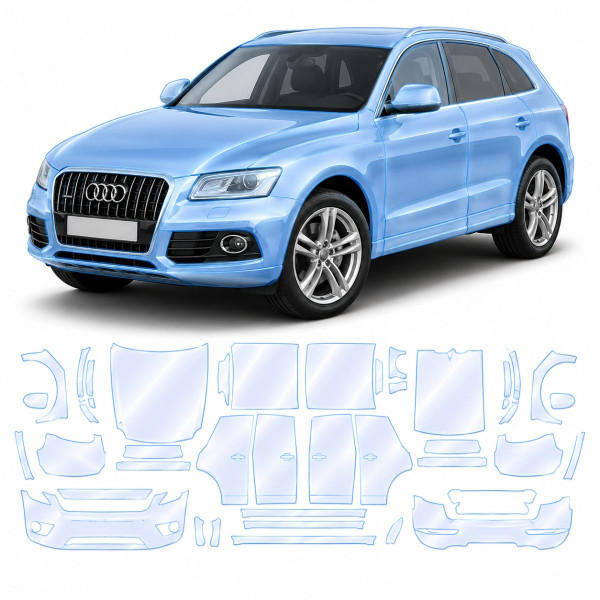 Антигравійна захисна бронеплівка за лекалами для Audi Q5 8R 2008-2017 - повний кузов
