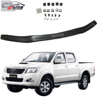 Дефлектор капоту мухобійка для Toyota Hilux 2011-2015 Євро Кріплення (Vip Tuning)