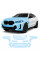 Антигравійна захисна бронеплівка за лекалами для BMW X6 G06 facelift 2023- передня частина авто (капот бампер фари крила)
