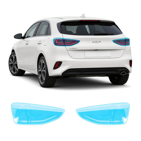 Антигравийная защитная бронепленка по лекалам для Kia Ceed CD facelift 2022- задние фонари стопы