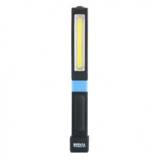 Фонарь переноска для СТО Brevia Led 2W COB / 150 lm +1W L=155 / магнит (№11390)
