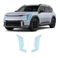Антигравийная защитная бронепленка по лекалам для Kia EV9 I 2023- оптика (фары и ПТФ)