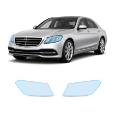 Антигравийная защитная бронепленка по лекалам для Mercedes-Benz S-Class W222 facelift 2017-2020 - оптика (фары и ПТФ)