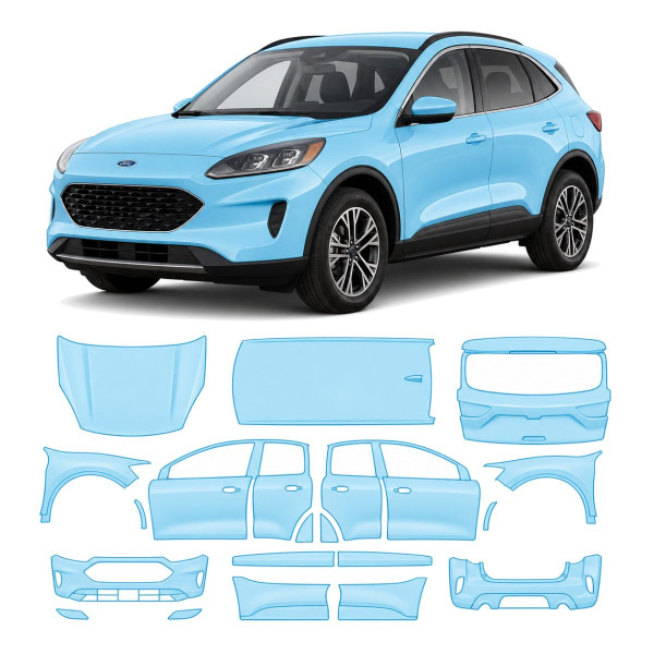 Антигравійна захисна бронеплівка за лекалами для Ford Escape (US) IV 2020-2022 - повний кузов