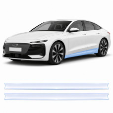 Антигравійна захисна бронеплівка за лекалами для Audi A6 e-tron C9 2024- нижня зона кузова