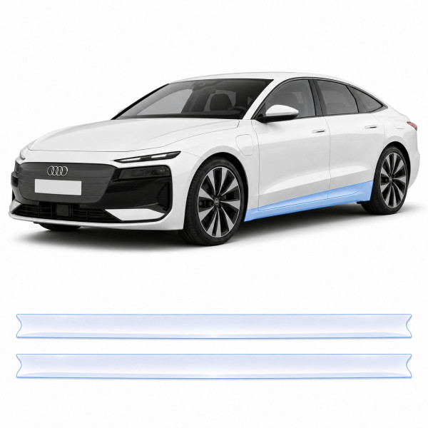 Антигравійна захисна бронеплівка за лекалами для Audi A6 e-tron C9 2024- нижня зона кузова
