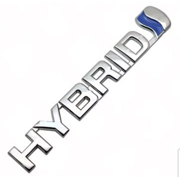 Емблема напис Hibrid скотч 3М 185 x 23 мм металева Польща