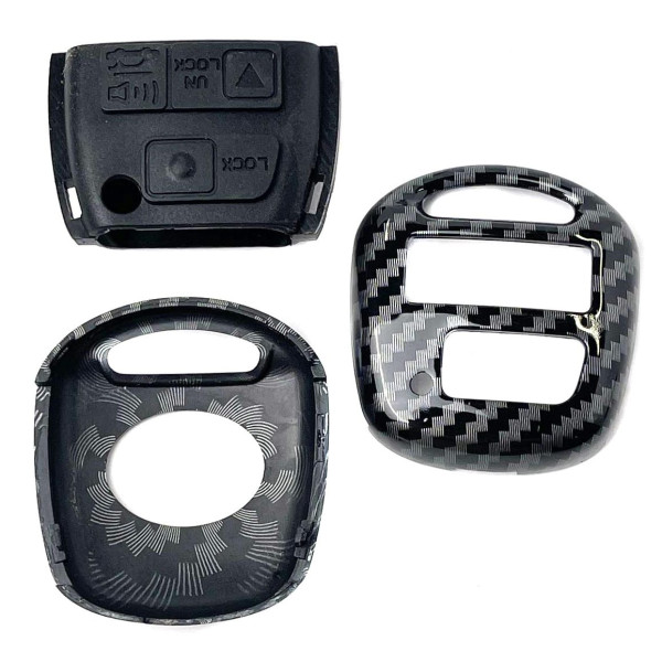 Чехол для автоключей Toyota ZB 3 Carbon Пластик Оригинал (1007) (4047)