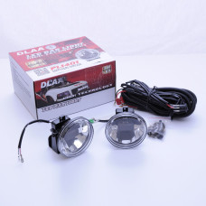 Протитуманні LED Фари круглі / кнопка вкл / викл / Лінзовані D100 мм / 12V / 12W / 6000K-CREE / 2 шт