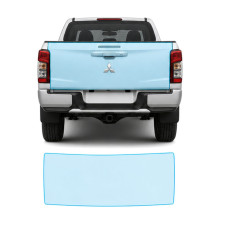 Антигравийная защитная бронепленка по лекалам для Mitsubishi L200 V facelift 2019-2024 - зона крышки багажника