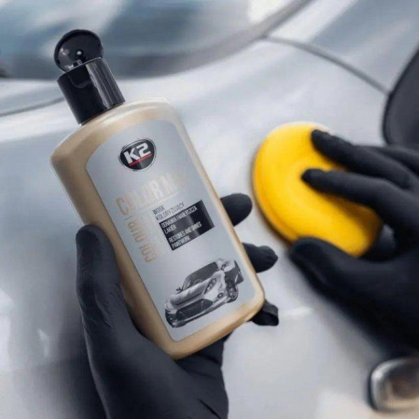 Поліроль для кузова крем K2 Color Max 250ml приховує подряпини