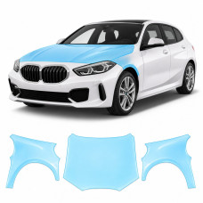 Антигравійна захисна бронеплівка за лекалами для BMW 1 Series F40 2019-2024 - капот і передні крила