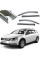 Дефлектори вікон вітровики Benke для Volkswagen Passat B6 / B7 Variant 2005- Хром Молдинг Із Нержавіючої Сталі 3D