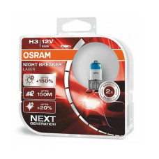 Автолампа галогенная Osram Night Breaker +200% 12V H3 55W 2 шт (64151 NB200-BOX)