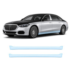 Антигравійна захисна бронеплівка за лекалами для Mercedes-Benz Maybach S-Class Z223 2021- нижня зона кузова пороги
