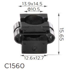 Клипса крепления Брызговики крыло бампер втулка VW AUDI SEAT SKODA (4A0805163 14813 8A0863821Q) C1560
