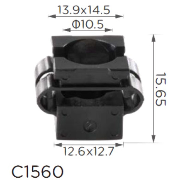 Кліпса кріплення Бризговики крило бампер втулка VW AUDI SEAT SKODA (4A0805163 14813 8A0863821Q) C1560