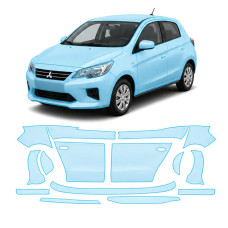 Антигравійна захисна бронеплівка за лекалами для Mitsubishi Colt/Space Star VII facelift 2016-2023 - повний кузов