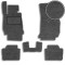 Ворсовые коврики для BMW 3 (F30 / F31) 2011-2019 с подпятником Серые 5 шт (Carrera)