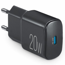 Мережевий зарядний пристрій Brevia ePower PD20W USB-C чорний 45020CB
