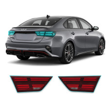 Антигравийная защитная бронепленка по лекалам для Kia Cerato/Forte BD facelift 2022-2024 - задние фонари стопы