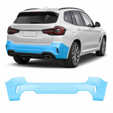 Антигравийная защитная бронепленка по лекалам для BMW X3 G01 facelift 2021-2024 - задний бампер