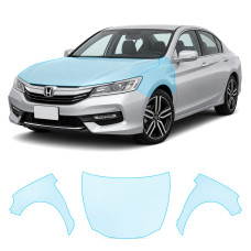 Антигравійна захисна бронеплівка за лекалами для Honda Accord IX facelift 2016-2017 - капот і передні крила