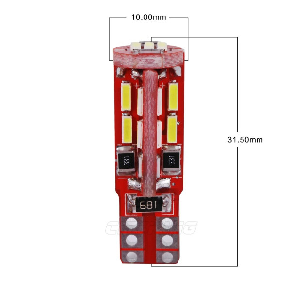 Автолампа світлодіодна LED 12/24V T10 3,4W 440 Lm (Canbus Оманка) Біле Світло 1 шт