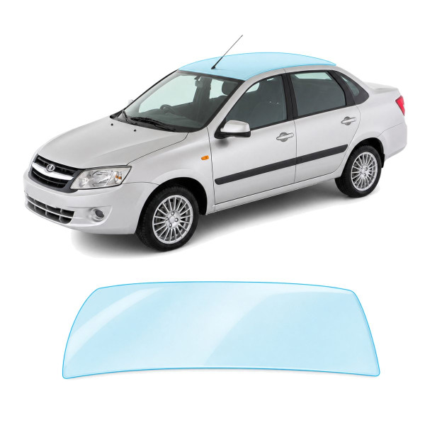 Антигравийная защитная бронепленка по лекалам для LADA Granta 2190 2011-2018 - зона крыши