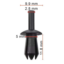Клипса крипления Нажимная Распорная MERCEDES PEUGEOT RENAULT BMW FIAT CITROEN AUDI VW (3492 51722681 07149807127) C1421