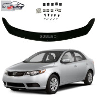 Дефлектор капота мухобойка для Kia Cerato 2013- Евро Крепление (Vip Tuning) KA52