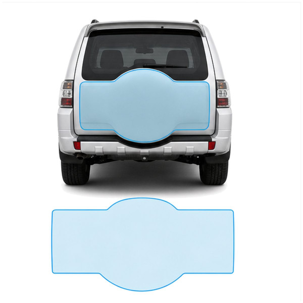 Антигравийная защитная бронепленка по лекалам для Mitsubishi Pajero IV facelift 2015-2021 - зона крышки багажника