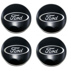 Наклейка на ковпак Ford 60 мм чорний 4 шт