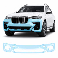 Антигравийная защитная бронепленка по лекалам для BMW X7 G07 2019-2022 - передний бампер