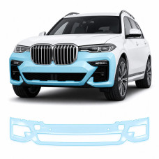 Антигравийная защитная бронепленка по лекалам для BMW X7 G07 2019-2022 - передний бампер