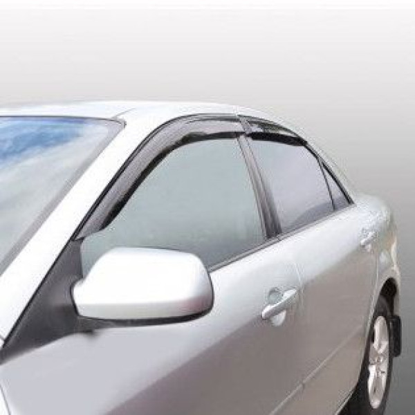 Дефлектори вікон вітровики Mazda 6 2002-2007 Седан Скотч 3M Voron Glass